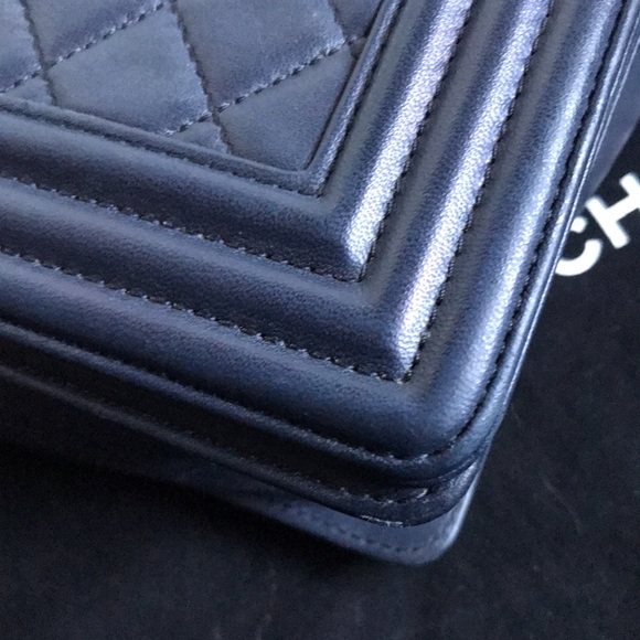 💎✨ CHANEL BOY ✨💎 CROSSBODY QUILTED 25 LEATHER - Picture 12 of 17